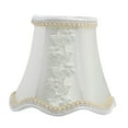 thumbnail image 4 of WASHWEPE 1Pack White Fabric Lampshade for Floral Print Lampshade 13.5x13.5cm, 4 of 8