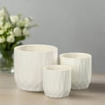 thumbnail image 5 of Nelly Diamond Pattern Ceramic Pot (Set of 3), 5 of 11