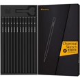 thumbnail image 1 of 12pcs Professional Charcoal Pencils Set Sketching Pencils Soft Charcoal Pencils for Drawing Sketching Shading for Beginners & Artists Charcoal Pencil Set, 1 of 8