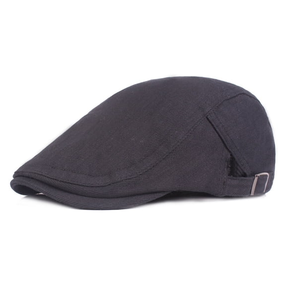 Men Classic Berets Driving Golf Cap Solid Color Adjustable Casual Newsboy Hat
