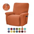 thumbnail image 1 of Housse de Fauteuil Inclinable Extensible Couverture Complète Couleur Unie pour LAZBOY Remplacement-Shorts, 1 of 5