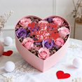 thumbnail image 4 of Decoraciones para tartas JTYKUYR con forma de corazón rojo con purpurina para el Día de San Valentín, 4 of 7