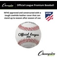 thumbnail image 3 of Champion Sports Leather Baseball Set: Dozen Indoor / Outdoor Genuine Leather Official League Baseballs for Practice Training or Real Game - Pack of 12, 3 of 5