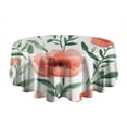 thumbnail image 5 of Pioneer Flower Floral Print Pattern Round Tablecloth 60"x60",Wrinkle Wipeable Table Cloth for Kitchen Dining Room Picnic Patio Party, 5 of 6