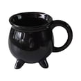 thumbnail image 1 of Halloween Witch Cauldron Goblet Unique Themed Ceramic Mug For Brewing Coffee Parties And, 1 of 6