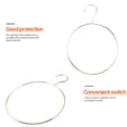 thumbnail image 2 of Miangastore Cintre en Métal Doré pour Vêtements Économiseur d'Espace et Sans Plis Forme Ronde Résistant aux Rayures 6.5 Pouces, 2 of 8