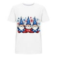 thumbnail image 5 of Womens Summer Tops under $5! Xqxayjr Fourth of July Shirts for Women American Flag Patriotic Shirt Short Sleeve Summer Tops Trendy Crewneck Independence Day 4th July Graphic Tees Top, 5 of 5