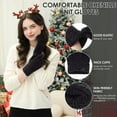 thumbnail image 3 of FZ FANTASTIC ZONE Winter Gloves for Women Cold Weather with Touch Screen Fingers Chenille Knit Elastic Cuff Thermal Warm Gloves Gifts, 3 of 6