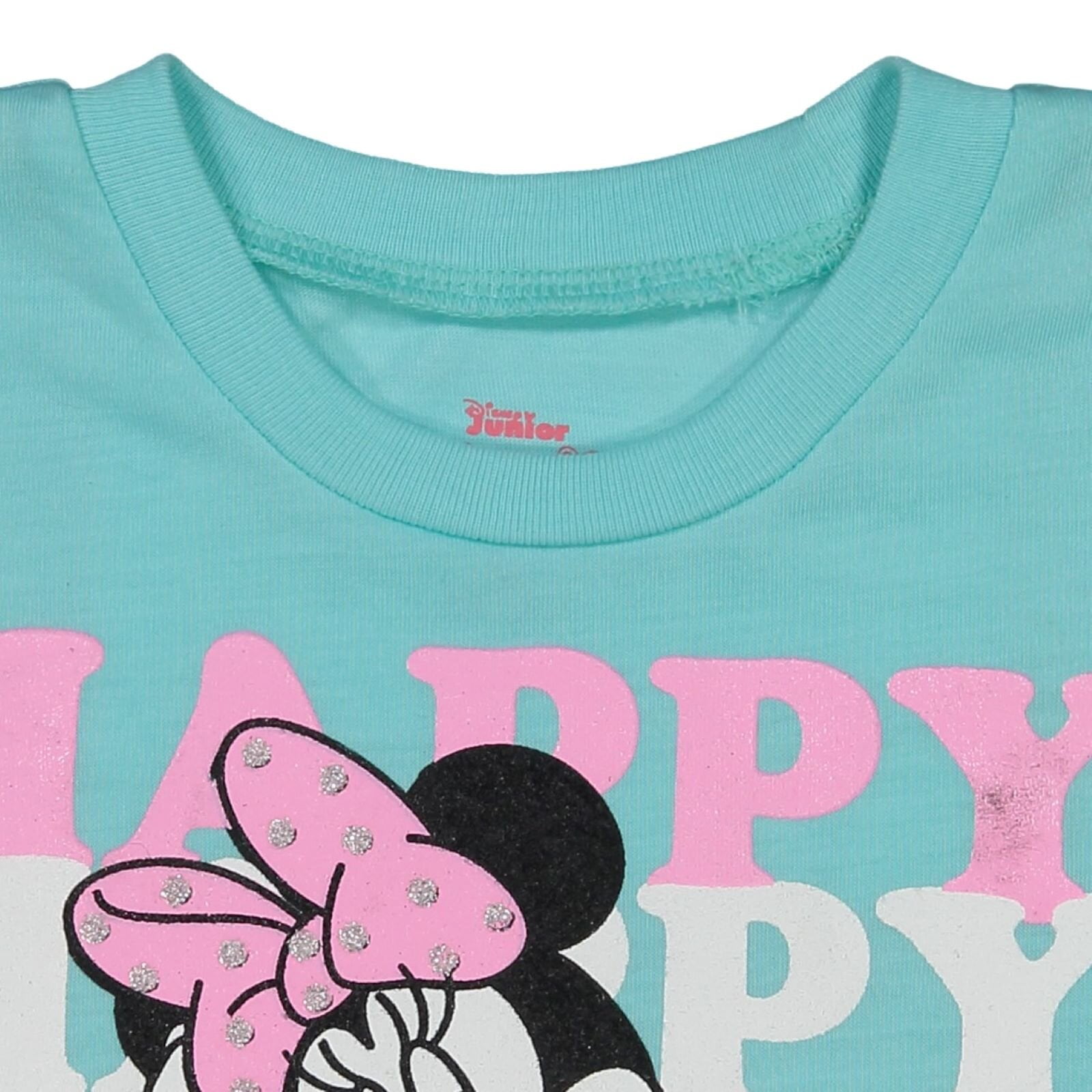 Disney Minnie Mouse Little Girls Crossover T-Shirt and Leggings Outfit Set Infant to Big Kid