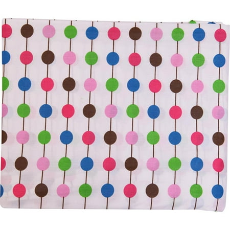 Bacati - Botanical Pearl String Fitted Crib Sheet, Pink