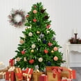 thumbnail image 6 of 12pcs Plush Christmas Sphere Ornament Large Flocking Shatterproof Decorative Sphere For Holiday Tree Home Use, 6 of 9