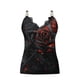thumbnail image 5 of Blusa sin mangas con cuello en V para mujer a la moda Cami Camiseta con estampado Camis Tops Fridja qr5418, 5 of 5