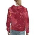 thumbnail image 7 of Kdxio Abstract Red Marble Print Womens Oversized Hoodies Sweatshirts Hooded Pullover Tops Sweaters Casual-Medium, 7 of 7