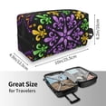 thumbnail image 3 of Uemuo Mardi Gras5 Pattern Portable Toiletry Bags with Handle, Waterproof travel Make up Bags for Women, Large Capacity Travel Cosmetic Bags, 3 of 9