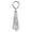 Silver, variant on Men Casual Sequin Dance Performance Tie with Zipper Adjustable Design for Stage Events, Silver