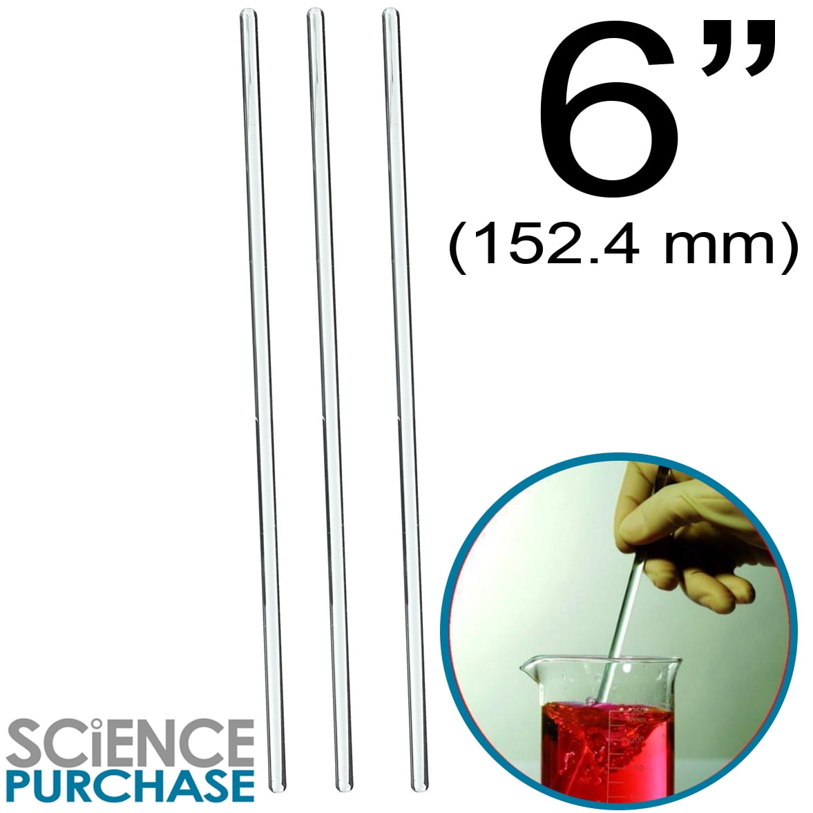 Pack of 12 Glass Stirring Rods Free USPS Shipping 10 Inch 