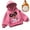 Pink, variant on Kids Hoodies Cartoon Heart Girl Graphic Print Fleece Lined Hooded Sweatshirts With Pocket Soft Outings Daily Wear Adorable Cute Hoodies