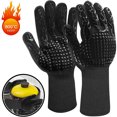 thumbnail image 1 of Guante para Barbacoa, Guantes Resistentes al Calor Hasta 800°C Guantes de Horno Antideslizantes Universales Resistentes al Calor para Barbacoa Parrilla Horno Cocina y Chimenea [1 Par] esquí esquí Gafas de esquí, 1 of 3
