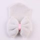 thumbnail image 3 of Gorro suave a rayas con lazo para bebés Sinhoon, ideal para hospital, guardería y recién nacidos., 3 of 3