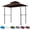 Coffee, variant on Grill Gazebo Replacement Canopy 5x8, Double Tiered BBQ Tent Top, UV-Resistant Outdoor Patio Shelter Cover