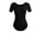 Black, variant on Women's Basic Dance Leotard For Adult Team Short Sleeve Ballet Leotard Dancewear Soft And Skin Friendly Ballet Clothes