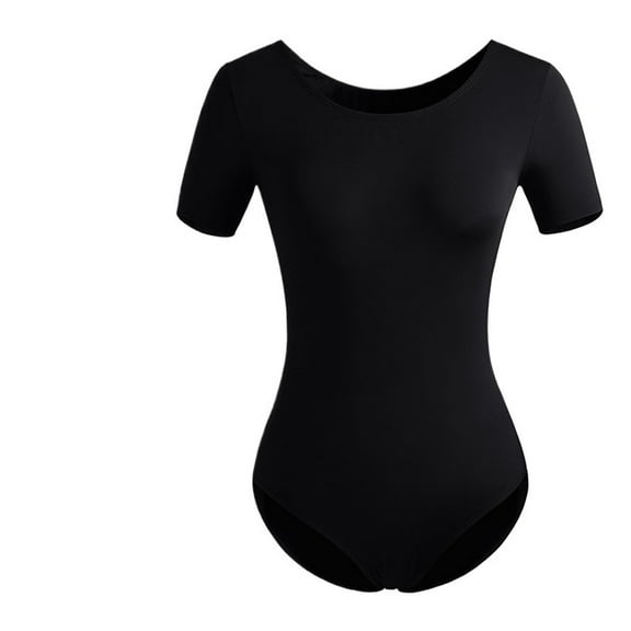 Women's Basic Dance Leotard For Adult Team Short Sleeve Ballet Leotard Dancewear Soft And Skin Friendly Ballet Clothes
