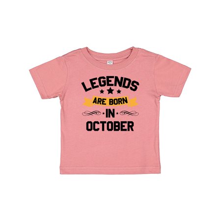

Inktastic legends are born in october Gift Baby Boy or Baby Girl T-Shirt