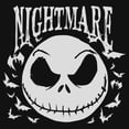 thumbnail image 2 of Girls The Nightmare Before Christmas Jack Skellington Horror Bats T Shirt, 2 of 4