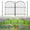 Black, variant on Rustproof Metal Garden Fence 17in x 10ft, 10 Pack No Dig Animal Barrier, Arched Flower Bed Edging Ornamental Wire Border Panel for Yard Patio Outdoor Decor