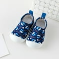 thumbnail image 2 of Dmsael Sock Shoes Toddler Baby Toddler Walking Socks Non-Slip Breathable Unisex Casual Sneakers Navy,9, 2 of 4