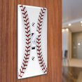 thumbnail image 3 of WIRESTER Single Gang Toggle Light Switch Plate/Wall Plate Cover for Sports Fan Player, Baseball (S1), 3 of 6