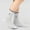Grey, variant on Girls Bow Lace Cuffed Knee High Socks For School And Dress Up Play