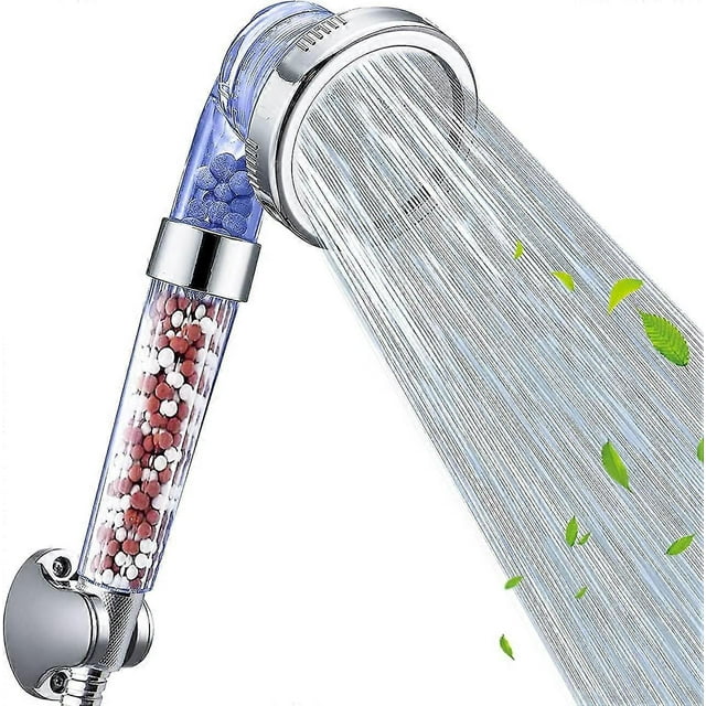 Shower Head, Ionic Filter Filtration High Pressure Water Saving 3 Mode Function Spray Handheld Showerheads For Dry Skin & Hair