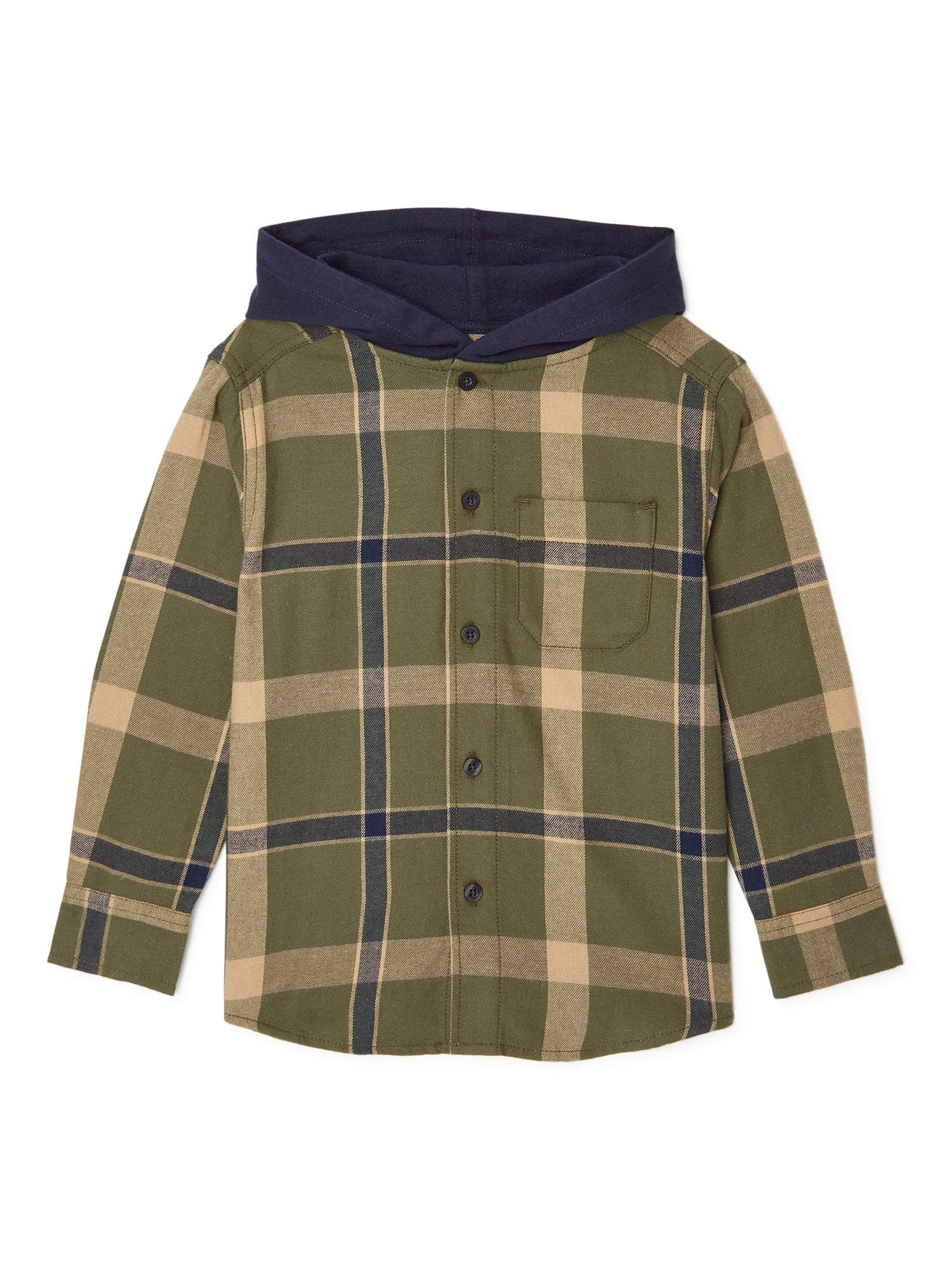 flannel hoodie boys
