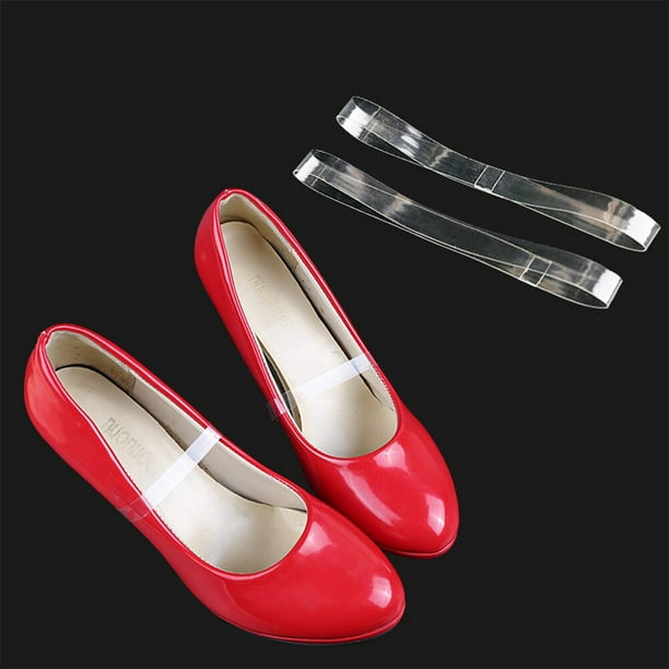 Etereauty Shoe Straps Heels Bands Transparent Clear Elastic Loose Shoes Strap Stretch Detachable High Walmart Business Supplies
