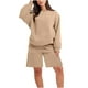 thumbnail image 2 of Puntoco Mujeres Moda Cuello Redondo Blusa Manga Larga Tops Sudadera Medio Pantalones Casual Traje Conjuntos Liquidación Puntoco Puntoco-3582, 2 of 9