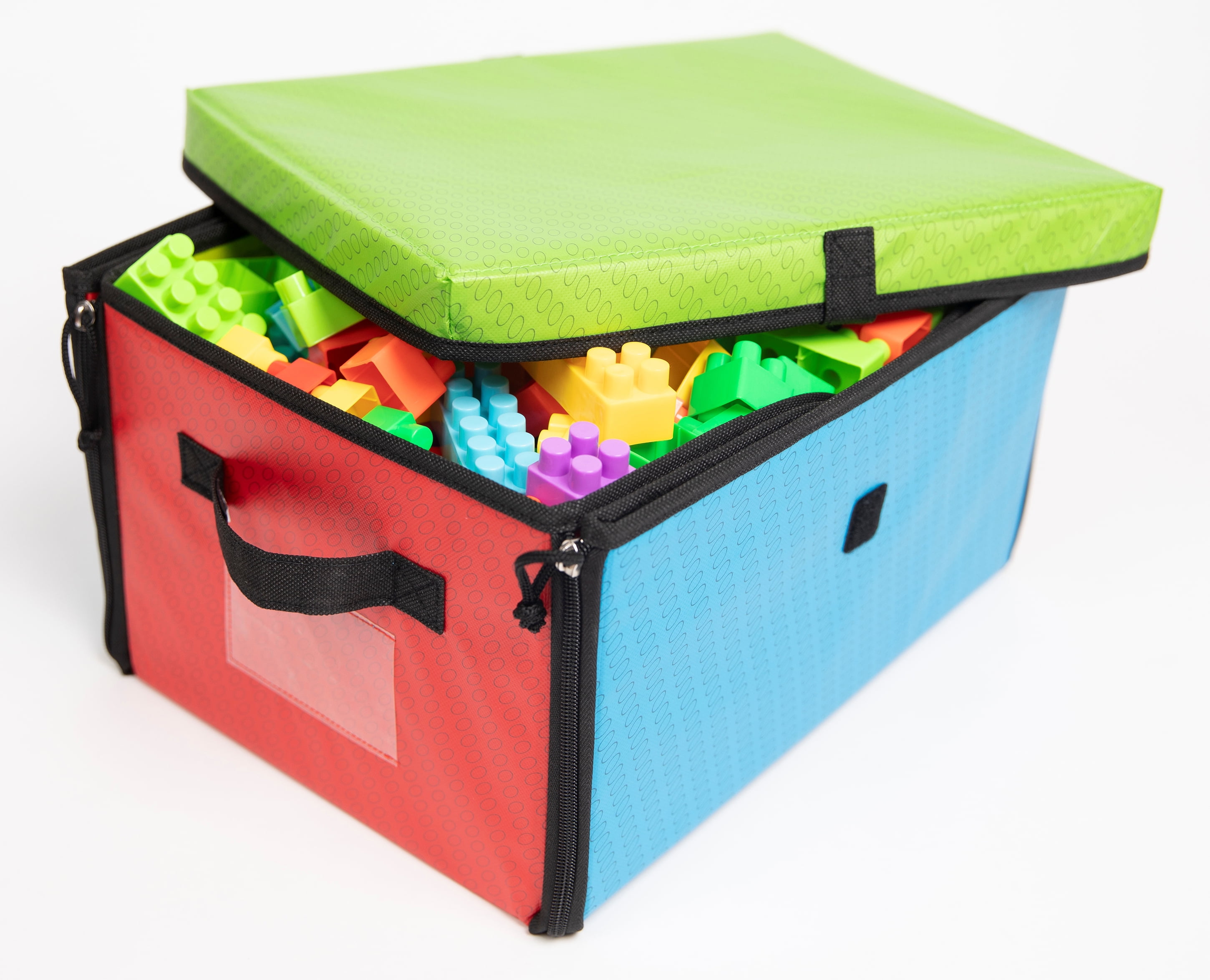 ZipBin Builder's 3000 Brick Toy Bin & Graphic Playmat (13.5' x 11' x 8')