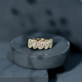 thumbnail image 5 of Rosec Jewels Lab Created Diamond Wedding Band - Designer Wide Eternity Ring (EF-VS Quality), 14K Yellow Gold, US 10.00, 5 of 9