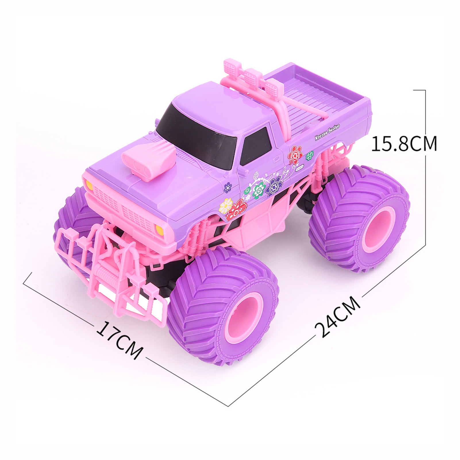 Happydeer RC Trucks Remote Controlled Toy, Remote Control Car Rubber Tires 2.4GHz Electric RC Crawler All Terrain Vehicle Off Road Truck Toddlers Boys Girls Remote Control Auto (Type B)