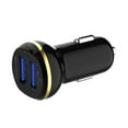 thumbnail image 3 of Car Phone Charger Fast 3.1A Dual USB Power Adapter Mini LED Auto Mobile Phone Charger  White, 3 of 9