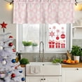 thumbnail image 6 of Pink Daisy Valances for Windows, Decorative Rod Pocket Window Valance Curtains, Spring Floral Elegant Pastoral Botanical Short Curtain Drapes for Kitchen/Bathroom/Living Room, 2 Panels, 42" W x 12" L, 6 of 8