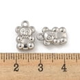 thumbnail image 3 of 20 pc 304 Stainless Steel Charms Bear Charm Stainless Steel Color 12.5x8x4mm Hole: 1.5mm, 3 of 3