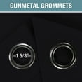 thumbnail image 6 of H.VERSAILTEX Grommet Top Room Darkening Light Blocking Curtains, Room Darkening with Privacy, Jet Black 52" x 84", 1 Panel for Bedroom & Living Room, 6 of 9