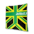 thumbnail image 2 of Throw Pillow Covers Set of 2 Jamaica Jamaican Kingdom Flag Soft Square Couch Decorative Pillow Covers for Living Room Bed 16"x16", 2 of 7