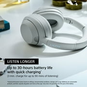 Sony ULT WEAR Over-Ear Noise Canceling Bluetooth Headphones, Off White