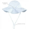 thumbnail image 2 of Hudson Baby Infant and Toddler Girl Sun Protection Hat, Pink Green Peony, 2T-4T, 2 of 3