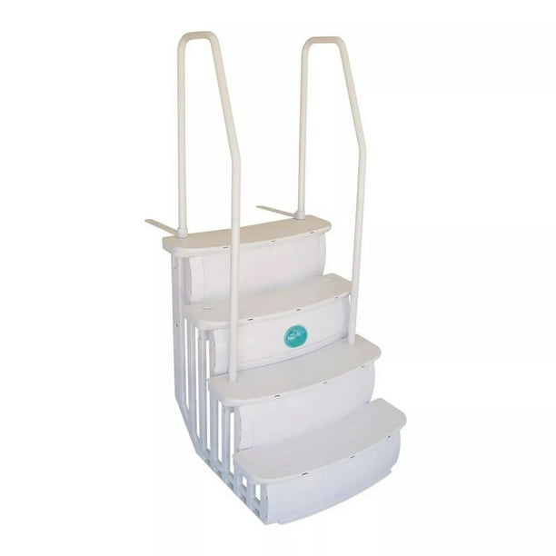 above ground pool double entry system