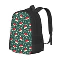 thumbnail image 1 of Balery Santa Hat Joy Green Festive Mochila para hombre y mujer - Tela Oxford 600D resistente - Gran capacidad, resistente al agua, ideal para la escuela, viajes y senderismo, 1 of 6