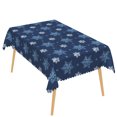 thumbnail image 6 of Duangreer Christmas White Snowflake Rectangle Tablecloth, Table Cover with Waterproof Wrinkle Resistant for Party Decorations, 60 x 120 Inch, 6 of 6