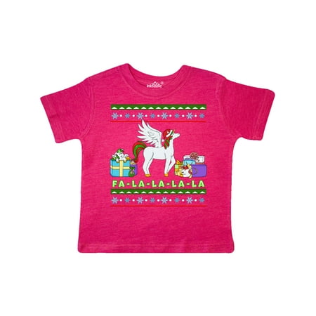 

Inktastic Christmas Festive Unicorns Fa-La-La-La-La Gift Toddler Boy or Toddler Girl T-Shirt